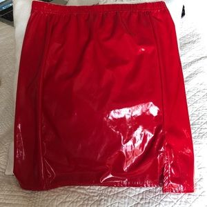 Nylon Red Skirt - PLT